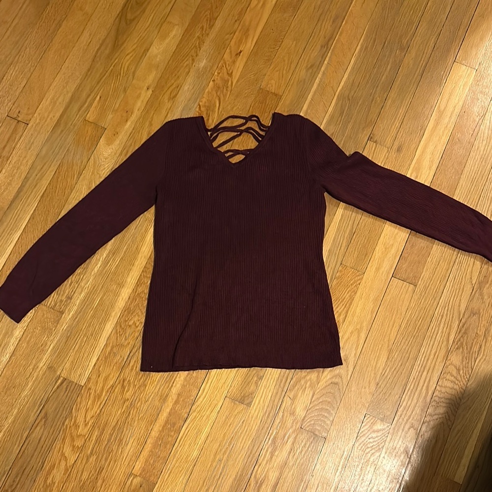 Cable & Gauge Red Long Sleeve Tee
